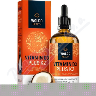 WoldoHealth Vitamín D3+K2 50ml