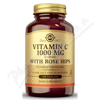 Solgar Vitamin C 1000mg+Rose Hips tbl.100