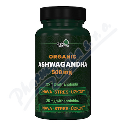Naturprodukt Ashwagandha organic 500mg tob.60