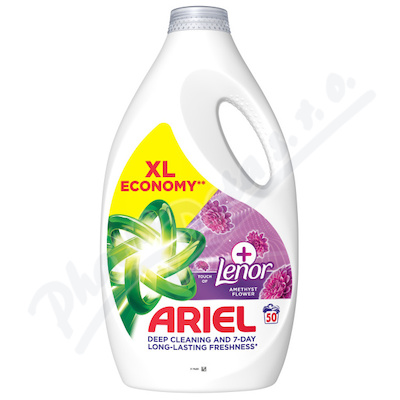 Ariel+Lenor Amethys Flower gel na praní 2250ml