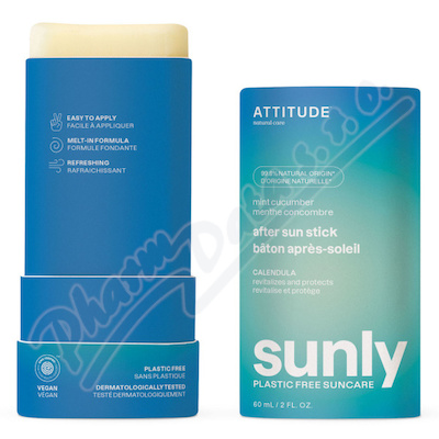 ATTITUDE Zklidňuj.krém po opalov.máta okurka 60ml