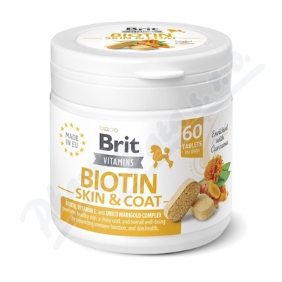 Brit Vitamins Biotin Skin&Coat Care tbl.60