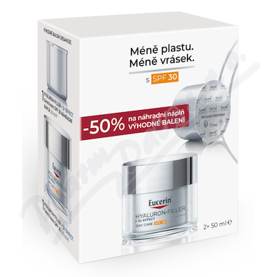 Eucerin Hyal-Fill+3xEffect d.k.SPF30+refill 2x50ml
