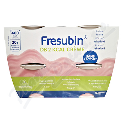 Fresubin DB 2 kcal creme jahoda por.sol.4x200g