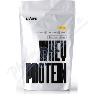 LIVLIFE Whey Protein s příchutí vanilka 500g
