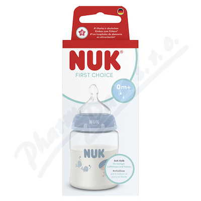 NUK First Choice láhev 150ml 0+m mix barev