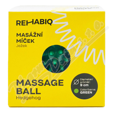 Rehabiq masážní míček ježek zelený 9cm