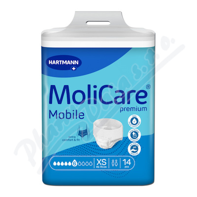 Hartmann MoliCare Mobile absorpční kalh.6k XS 14ks