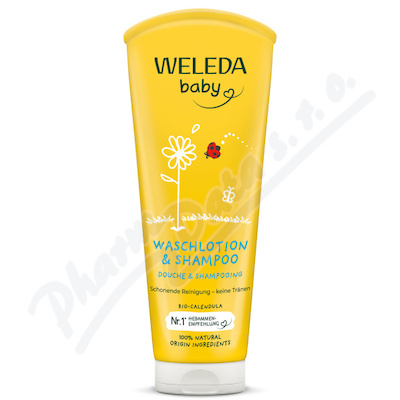 WELEDA baby Měsíčkový mycí krém a šampon 200ml