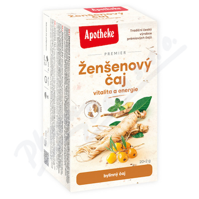 Apotheke Premier Ženšen čaj vitalita+energie 20x2g