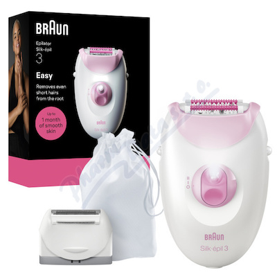 Braun Silképil 3 epilátor s kabelem+nástavec