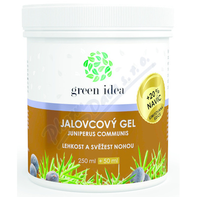 Green idea Jalovcový gel 250ml+50ml 20% NAVÍC