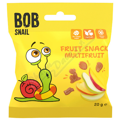 Šnek BOB ovocný snack multifruit 20g