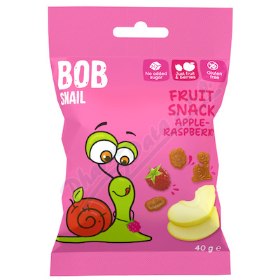 Šnek BOB ovocný snack jablko-malina 40g
