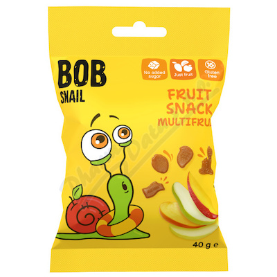 Šnek BOB ovocný snack multifruit 40g