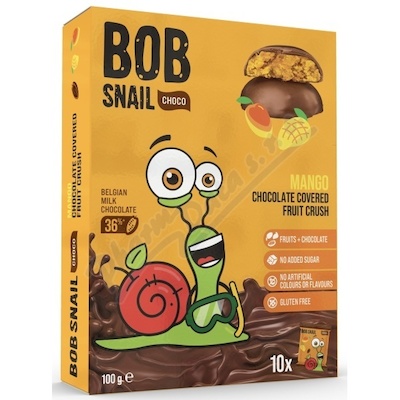 Šnek BOB pochoutka mango v mléčné čoko 10x10g