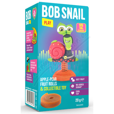 Šnek BOB rolka jablko-hruška s hračkou 2x10g