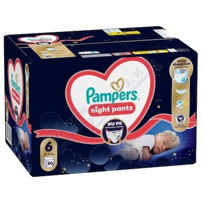 Pampers Night Pants 360°Fit 6 pl.kalh.13-19kg 80ks