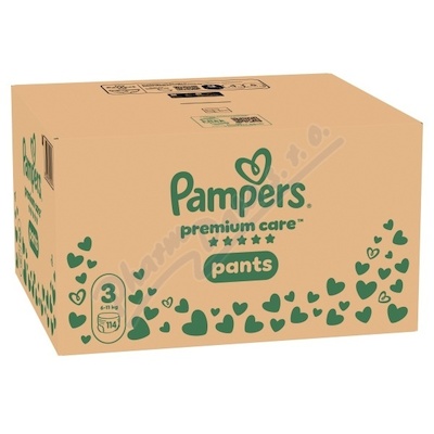 Pampers Premium Care Pants 3 pl.kalh.6-11kg 114ks