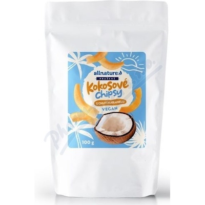 Allnature Kokosové chipsy pražené s karamelem 100g