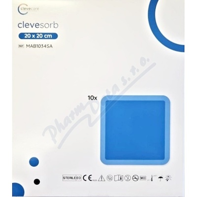 Clevecare Clevesorb superabsorp.krytí 20x20cm 10ks