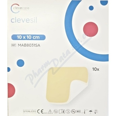 Clevecare Clevesil silik.pěnov.krytí 10x10cm 10ks