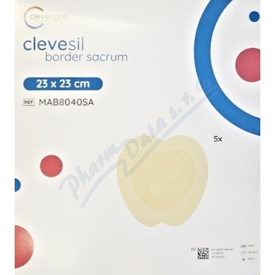 Clevecare Clevesil Border Sacrum krytí 23x23cm 5ks