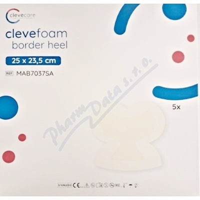 Clevecare Clevefoam Border Heel kryt.25x23.5cm 5ks