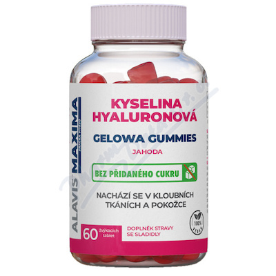 ALAVIS MAXIMA Kys.Hyal Gel.Gummies jahoda tbl.60