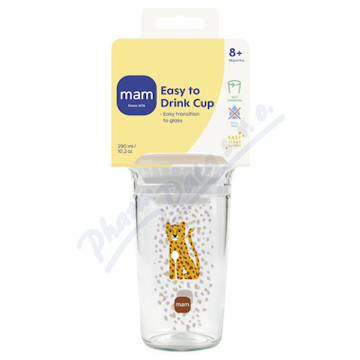 MAM Hrnek Easy To Drink 8+m žlutý 290ml