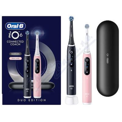 Oral-B iO Series 6 Duo Black&Pink el.kart.+c.pouz.