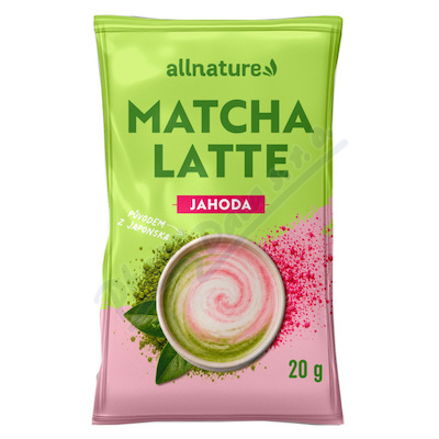 Allnature Matcha latte jahoda 20g