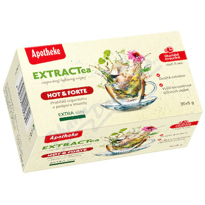 Apotheke EXTRACTea Hot&Forte bylinný nápoj 30x5g