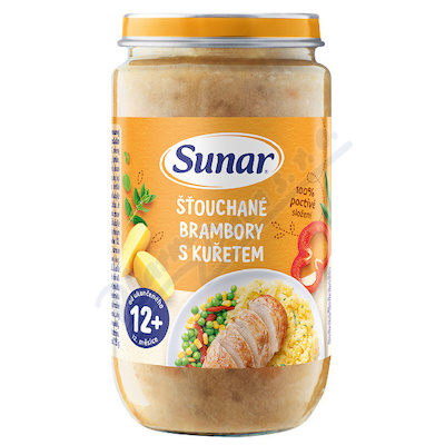 Sunar Příkrm 12m+ šťouchané bramb.s kuřetem 235g