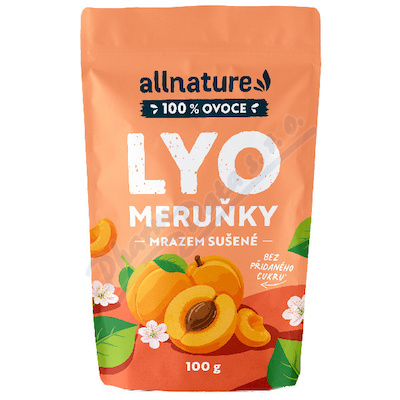 Allnature Meruňky Lyo mrazem sušené 100g