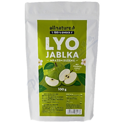 Allnature Jablka Lyo mrazem sušená 100g