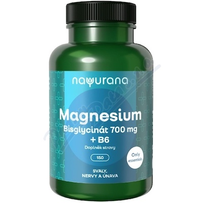 Nayurana Magnesium Bisglycinát 700mg+B6 cps.150