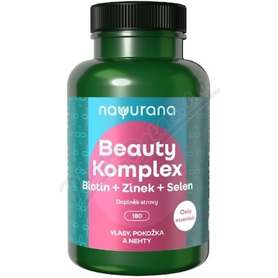 Nayurana Beauty Komplex Biotin+Zinek+Selen cps.180