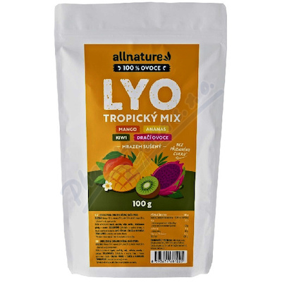 Allnature Tropický mix Lyo mrazem sušený 100g