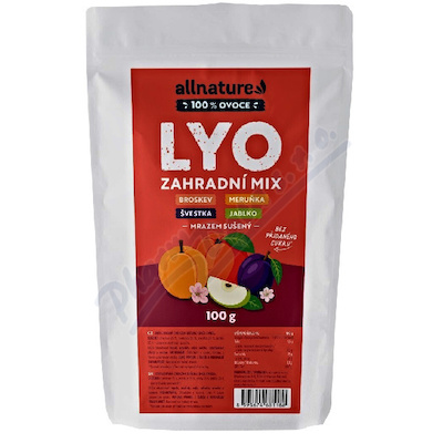 Allnature Zahradní mix Lyo mrazem sušený 100g