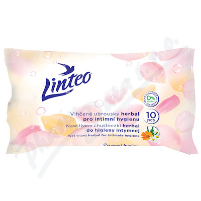 Vlhčené ubrousky LINTEO intimní herbal 10ks