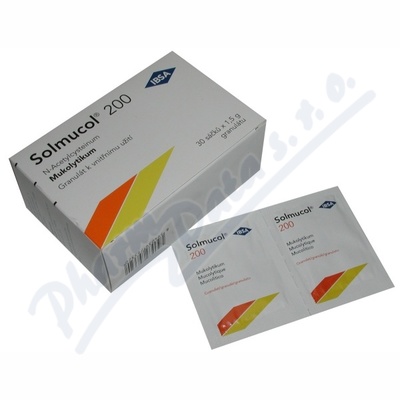 Solmucol 200mg por.gra.sol.scc.30