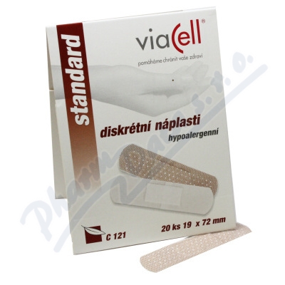 Viacell C121 náplast diskrétní 19x72mm 20ks