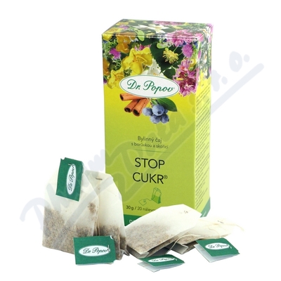 Dr.Popov Čaj Stop cukr 20x1.5g