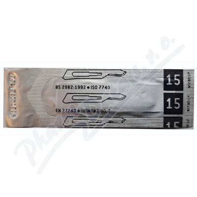 Čepelka skalp.SURGEON č.15 sterilní 1ks