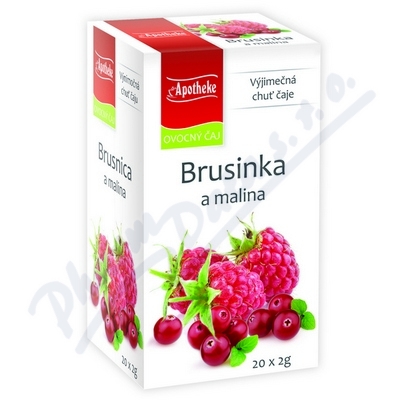 Apotheke Brusinka a malina čaj 20x2g