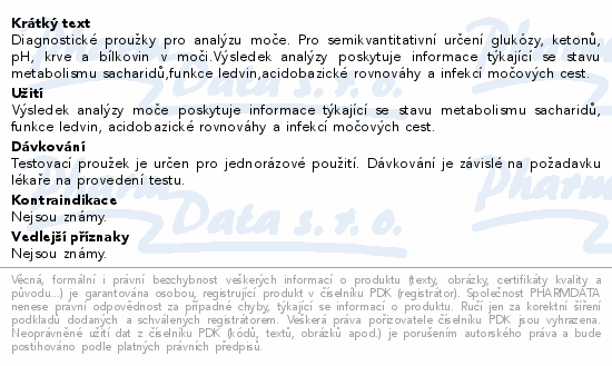 Proužky diagnost. Multi 5 UrineScreen 100ks