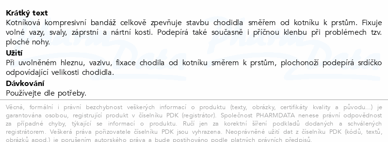 DR.GREPL Bandáž kotníková vel.42-46