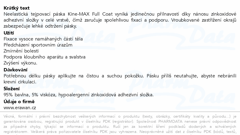 Kine-MAX Full Coat neelastický tejp 2.5cmx10m
