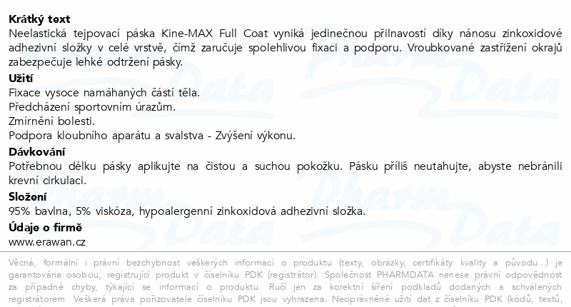 Kine-MAX Full Coat neelastický tejp 3.8cmx10m